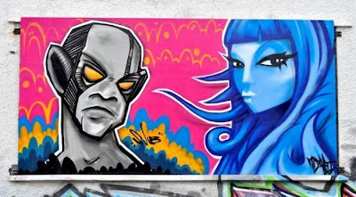 Street art graffitti