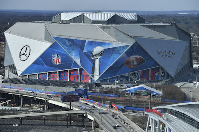 NFL: Super Bowl 2019 LIII Los Angeles Rams och New England Patriots i Atlanta.