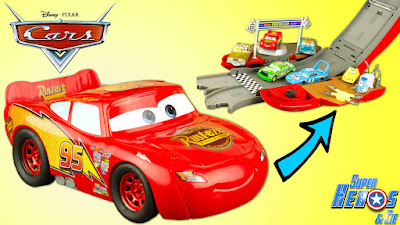 disney cars flash mcqueen transformable circuit piston cup