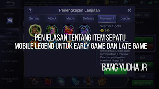 Sepatu Yang Kurang Cocok Dibawa Late Game