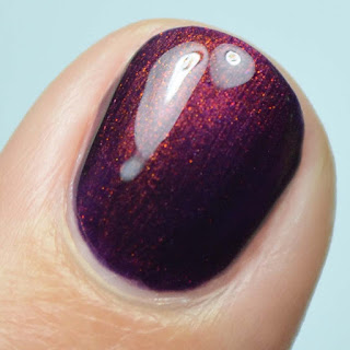 indigo jelly nail polish with shimmer