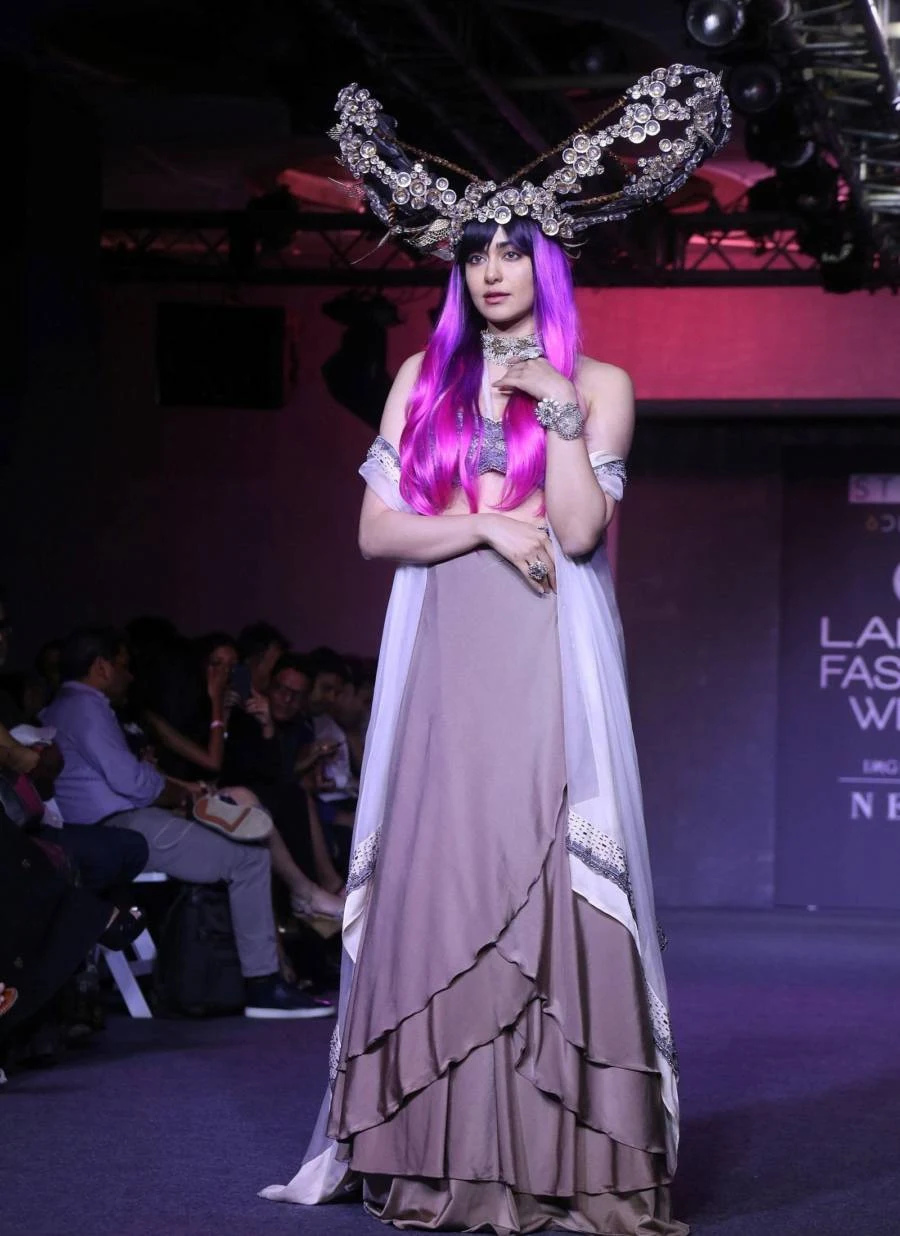 Indian model Adah Sharma At Lakme Fashion Week 2019