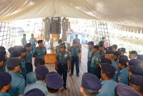 KRI Dewaruci Sandar di Surabaya