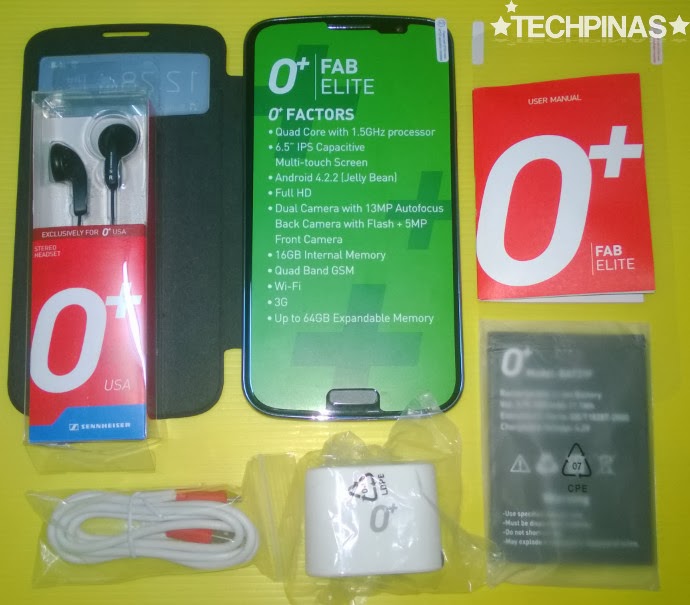 O+ Fab Elite, O+ Android Smartphone, O+ Phablet