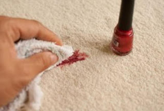 How to remove nail polish for carpet