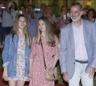 King Felipe VI of Spain attend Flamenco show with his family