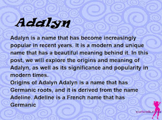 meaning of the name "Adalyn"