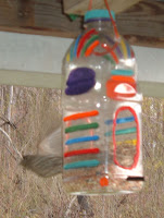 juice bottle birdhouse