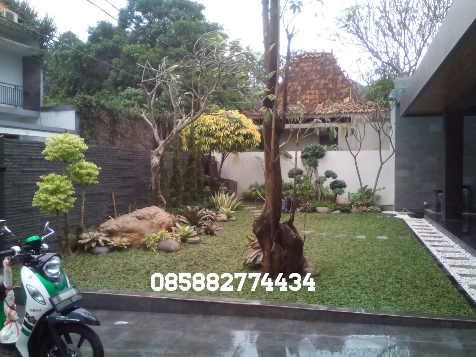 Taman Minimalis Modern Kolam Hias Batu Alam Air Terjun Taman Minimalis Modern Kolam Hias Batu Alam Air Terjun