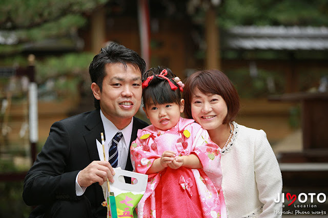 城陽市の水度神社で七五三出張撮影