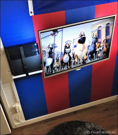 Hänga-TV-PS4-på-Väggen