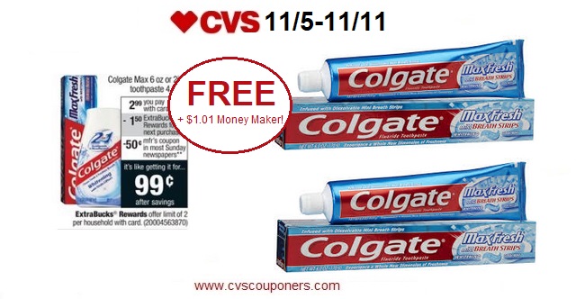 http://www.cvscouponers.com/2017/11/free-101-money-maker-for-colgate-max.html