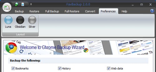 Backup chrome browser