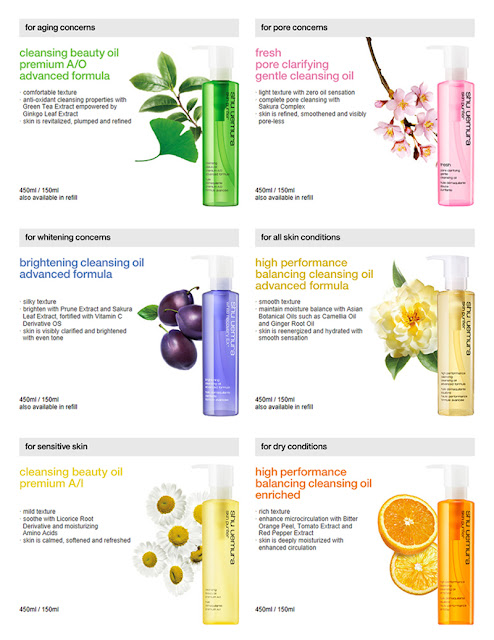 Shu Uemura Oils Skin Type