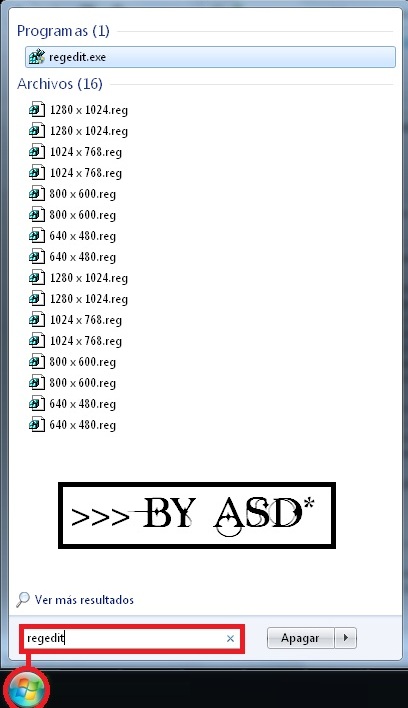 Ingresando al regedit