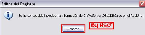 Introduciendo información odbc