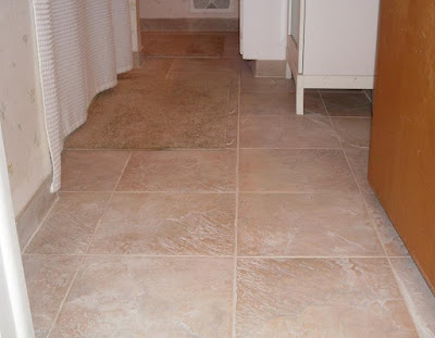 new ceramic tile bathroom floor