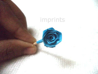 paper rose stem