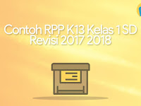 Contoh RPP K13 Kelas 1 SD Revisi 2017 2018