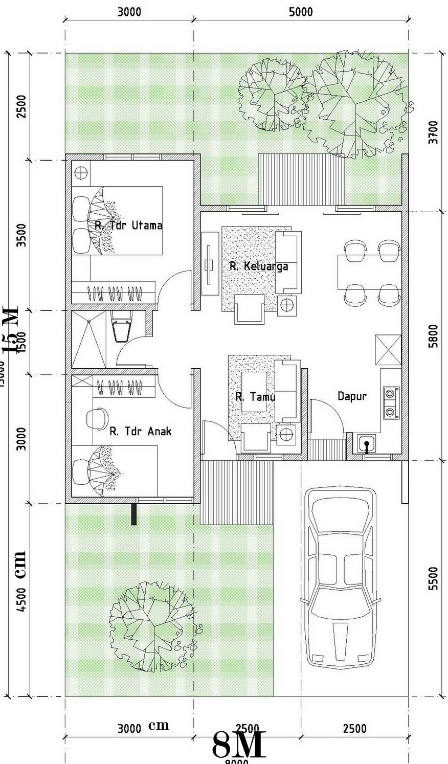 gambar denah rumah tipe 120 4