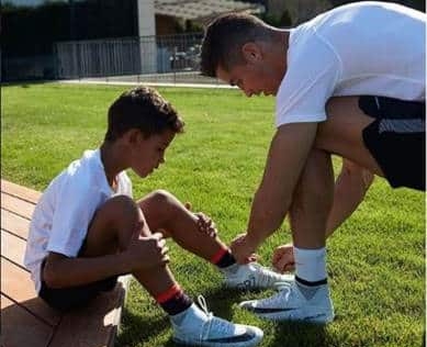 Cristiano Ronaldo gift son boots