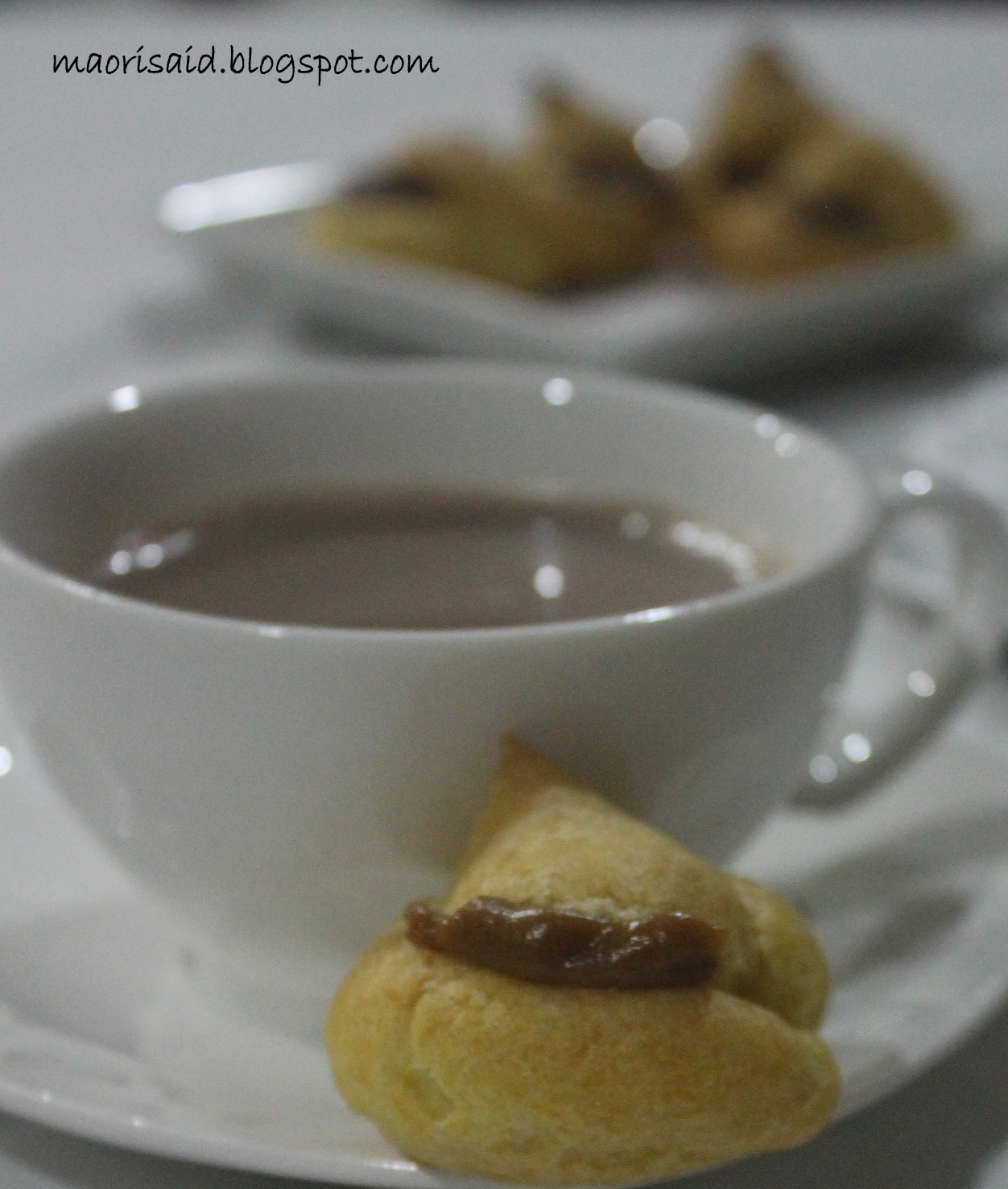 Mori's Kitchen: Cream Puff with a cup hot chocolate