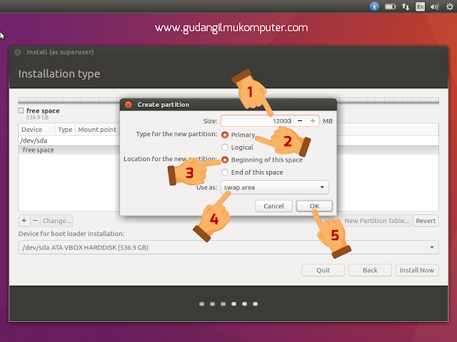 Cara Instal Ubuntu 16.04 Lengkap Dengan Gambar