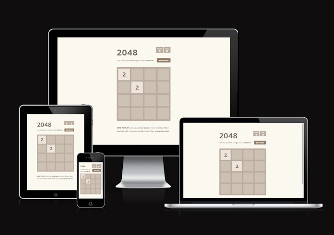 Web Games Project 2048 | Source Code -  HTML, CSS, JS