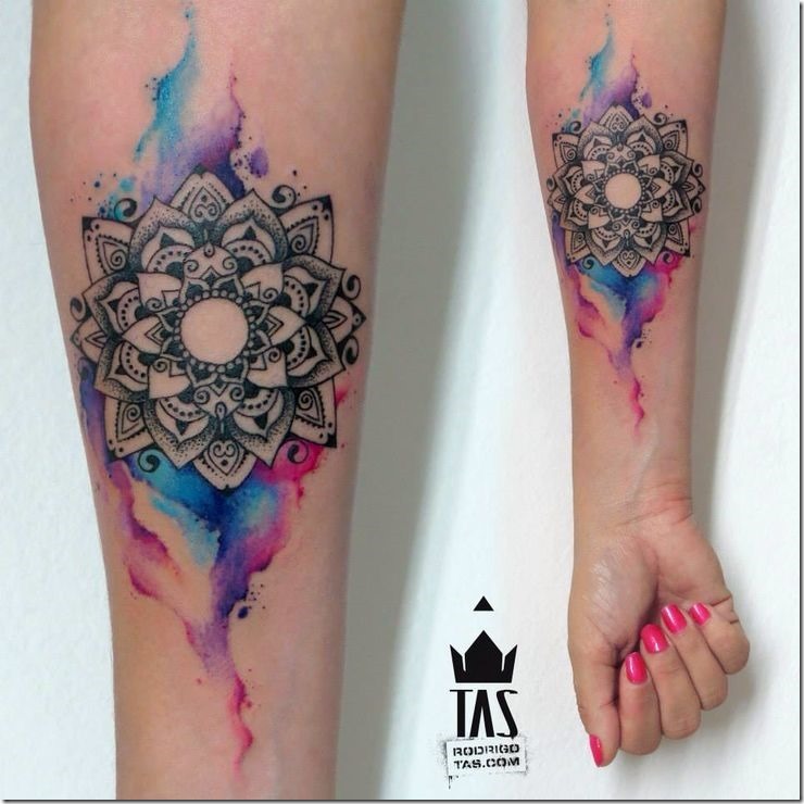 aquarelle_lotus_tatouage_avant-bras