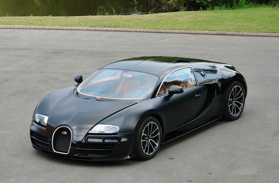 Black Color Bugatti Veyron Super Sport Sang Noir Car Picture