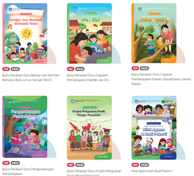 Inilah Link Download Seluruh Buku Panduan Guru PAUD PDF Kurikulum Merdeka, Ada Buku Nilai dan Budi Peker
