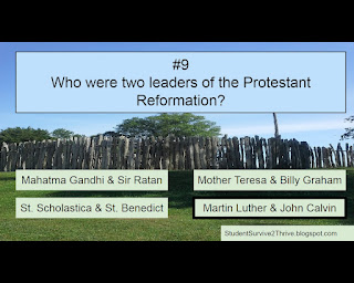 The correct answer is Martin Luther & John Calvin.