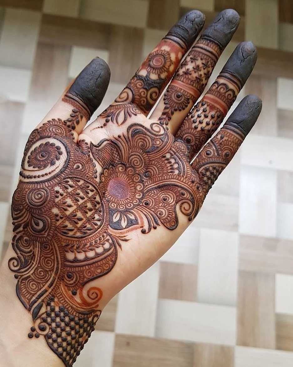 Stylish Arabic Mehndi Designs New Style Simple Front Hand Para Colorear