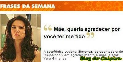 frase luciana gimenez