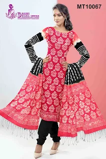সুতির বাটিক থ্রী পিস