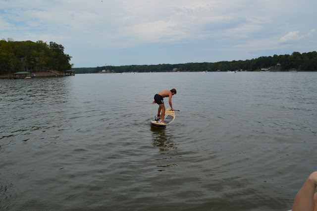 Josh on the paddleboard