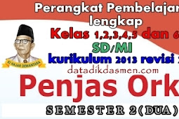 Perangkat PJOK Semester 2 Kurikulum 2013 Revisi 2017 Lengkap 