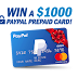 Win a free $1000 PayPal Gift Card now.