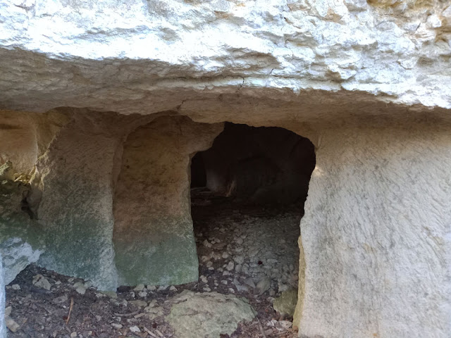 Old abandoned underground limestone quarry, Indre et Loire, France. Photo by Loire Valley Time Travel.