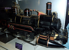 Steam train miniature movie prop from Back to the Future