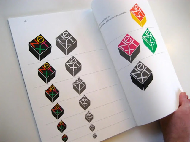 steve jobs next computer logo presentation by Paul Rand