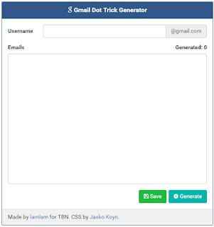 Gmail Dot Trick Generator 