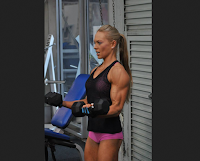 Female bodybuilding fitness model Transformation