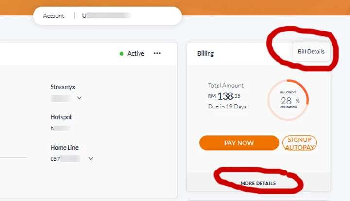 Cara semak bil internet streamyx dan unifi online