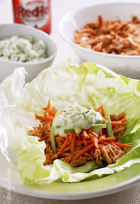 Crock Pot Buffalo Chicken Lettuce Wraps – easy, light and SO good!