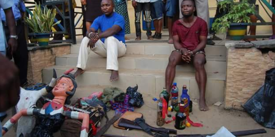 Photos: Akwa Ibom Police arrest 67 cult members, members of notorious armed robbery syndicate, recover fetish items, arms and ammunition