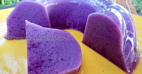 Resep Puding Ubi Ungu Susu Praktis Tanpa Santan - Aneka 