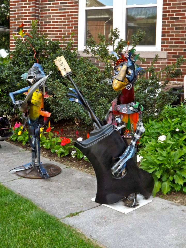 The Art Of Up-Cycling: Metal Garden Art, Sensational Scrap ...