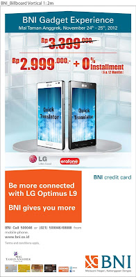 Harga Spesial LG Optimus L9 Rp 2.999.000