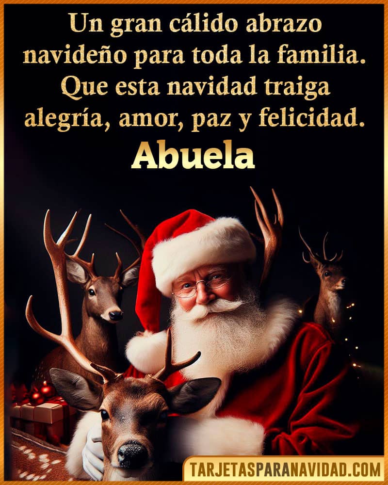 Deseos de navidad para abuela